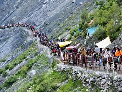 Amarnath Shrine Yatra: Fresh batch of over 5,800 pilgrims leave Jammu camp for Holy Cave