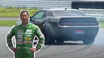 Drift King Keiichi Tsuchiya Tries To Tame Challenger Hellcat Redeye