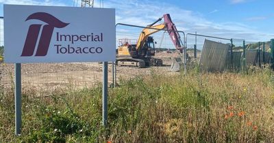 Pictures show work starting at former Imperial Tobacco site