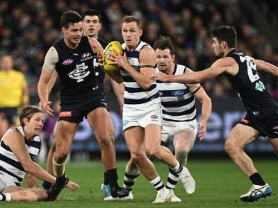 Geelong flex muscles in AFL win over Blues
