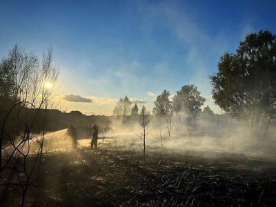 Firefighters attacked with golf balls as they tackle ‘deliberate’ blaze at nature reserve