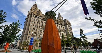 Story behind 'giant carrot' sculptures at Princes Dock