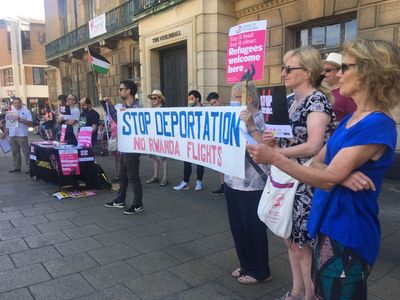 Protests across UK oppose ‘heinous’ Rwanda migrant deportation policy