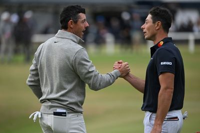 McIlroy and Hovland share British Open lead after third round