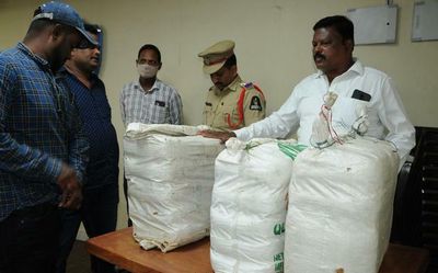 Chaderghat police seize 66 kg ganja, 2 held