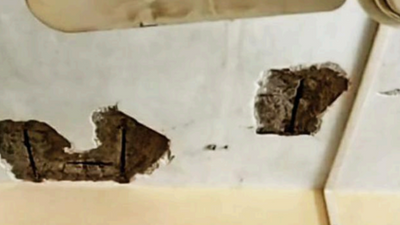 Goa: Crumbling ceiling at Valpoi govt school risks lives of students, teachers