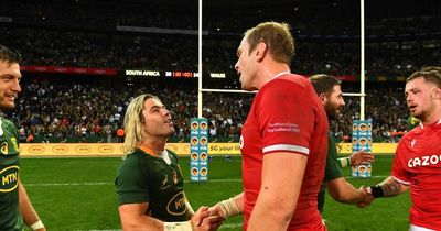 The unseen South Africa v Wales moments as Dan Biggar buries the hatchet and Alun Wyn orders fitness drills after final whistle