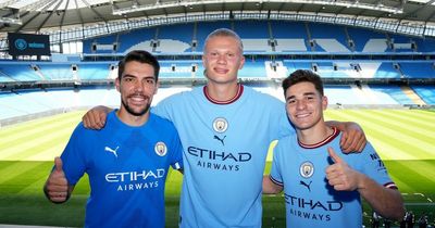 Pep Guardiola may know the answer to Man City's Erling Haaland and Julian Alvarez question