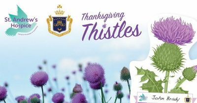 Airdrie hospice launches 'thanksgiving thistles' campaign