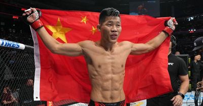 UFC star Li Jingliang stopped from celebrating with Chinese flag after KO win