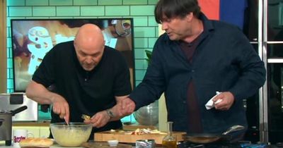 Alex James takes 'big chunk' out of his finger in bloody Sunday Brunch segment