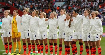 When was England's first official women's international match?