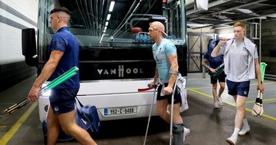 Limerick's Cian Lynch arrives at Croke Park on crutches ahead of All-Ireland final against Kilkenny