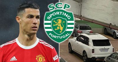 Cristiano Ronaldo car pictured at Sporting stadium as Man Utd star responds to loan claim