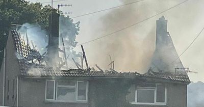 Fire destroys roof of house in Bridgend leaving community 'in shock'