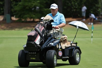 Hall of Famer Dennis Walters will compete in inaugural U.S. Adaptive Open, an event he believes could be the most effective in golf, with dog Gussie in his cart