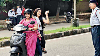 Chandigarh: More than 3,000 women fined for helmetless riding in 120 days