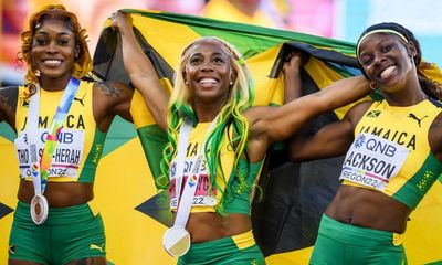 Fraser-Pryce wins 100m world title at 35 as Asher-Smith misses medal