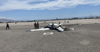 Four dead after two planes collide mid air at Las Vegas airport