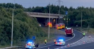 Man, in his 30s, dies after crashing Mercedes on M62