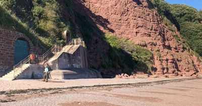 Beach less than two hours from Bristol with secret tunnel entrance