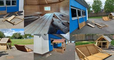 Police in Lanarkshire launch investigation after huts at primary school destroyed