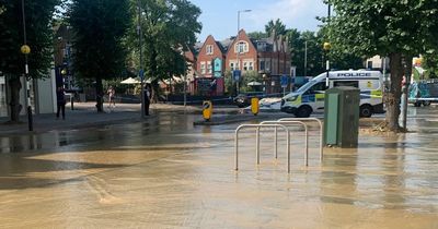 Major incident declared as emergency services deal with burst water main amid heatwave