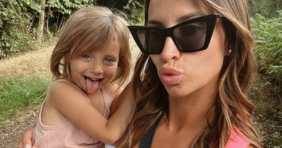 Ferne McCann's throws daughter Sunday rainbow themed christening with Arg performance