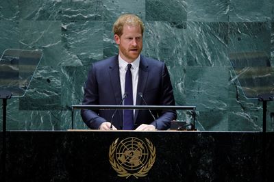 Prince Harry celebrates Mandela, urges climate action at U.N