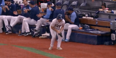 The Rays bullpen was so proud after a ball boy redeemed himself from Saturday’s blunder