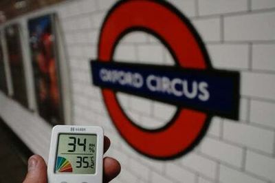 Watch: London commuters struggle in heatwave on Tube