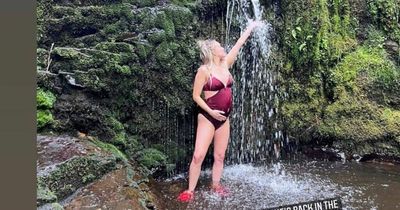 Hollyoaks' Jorgie Porter is 'back in the jungle' as she shows off blossoming baby bump