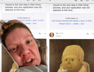 Woman says sending meme response to job rejection email got her an interview