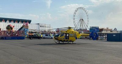 Two people taken to hospital after being rescued from the sea at Blackpool