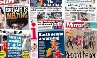 ‘Earth sends a warning’: how the papers covered the UK’s scorching heat