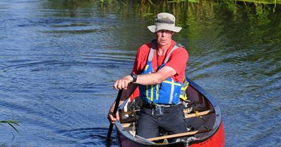 Crossmichael man raises money for charity by biking, canoeing and walking round parish