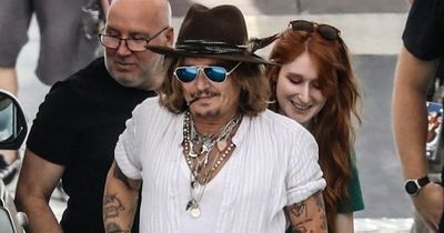 Johnny Depp's mystery redhead revealed as French teacher helping him with new film role