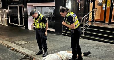 Man lies down outside hotel that won't let him up to room - it was wrong hotel
