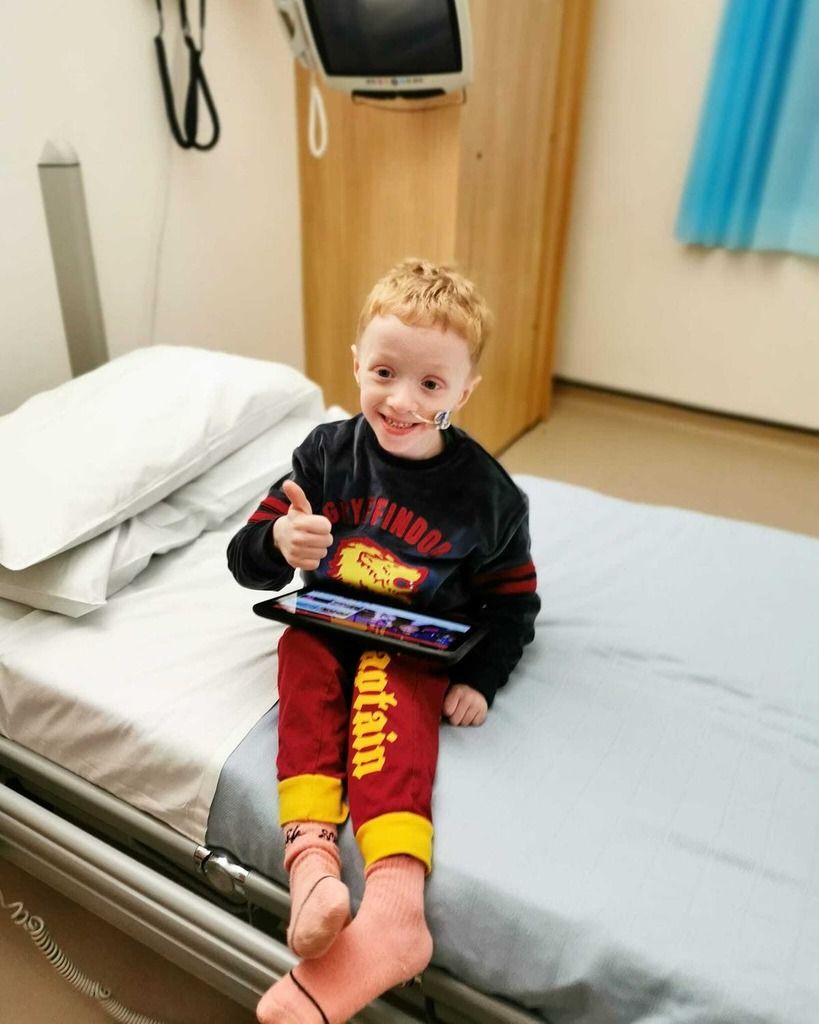 Archie, six, rings bell to celebrate end of 42 months…