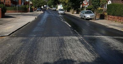 UK roads seen melting into 'black goo' as surface temperatures reach scorching 54C