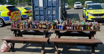 Cops seize huge alcohol haul as hundreds of young people head to Ayrshire beaches