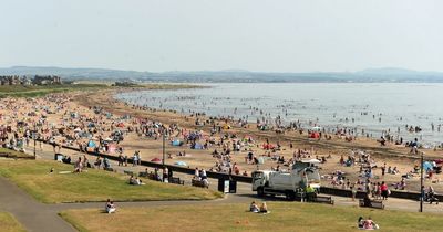 Stunning beach views from Troon flats as thousands head to coast for scorching heatwave