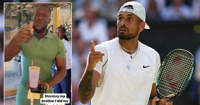 Nick Kyrgios reveals video message with Stormzy ahead of fiery Wimbledon final
