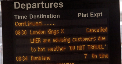 UK heatwave cancels Edinburgh trains to London as forecast causes travel chaos