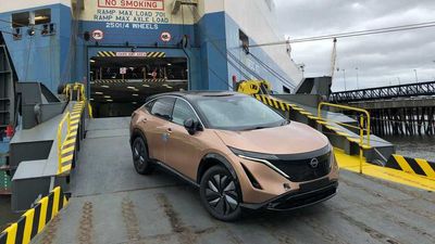First Shipment Of Nissan Ariya Electric Crossovers Hits UK Shores