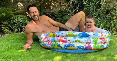Jamie Redknapp and son Raphael 'princes in a pool' in cute snap