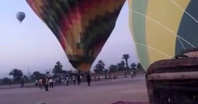 Hot air balloon carrying tourists plummets 200ft to the ground after horrifying crash