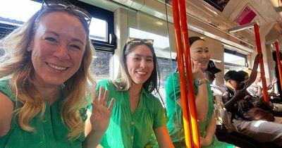 Stranger gobsmacked to find TWO fellow passengers in same outfit as they beat the heat