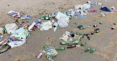Soiled nappies, glass and plastic dumped on popular Dublin beach during heatwave