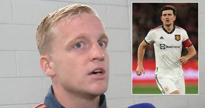 Donny van de Beek responds to Man Utd fans booing Harry Maguire in pre-season friendly